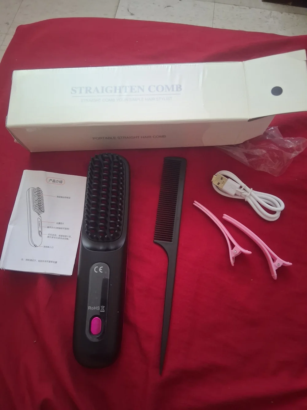 STRAIGHTEN COMB White Hair Straightening Comb - Unbranded